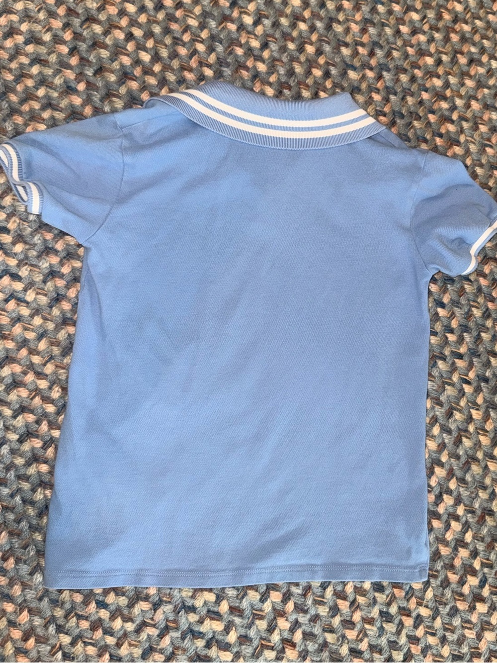 Gucci Kids Polo Bee Star Embroidered Light Blue Size 10 - Picture 6 of 9
